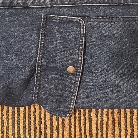 HARVE BERNARD DENIM TRENCH COAT WITH TOGGLE BUTTONS - Picture 6 of 13